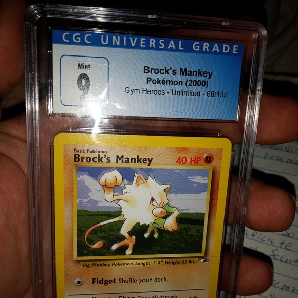 2000 pokemon BROCK'S MANKEY CGC SLAB - Picture 6 of 6